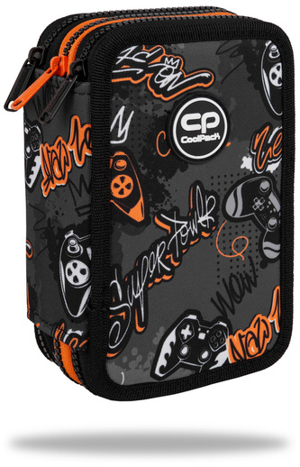 Piórnik potrójny z wyposażeniem Jumper 3 Gamer CoolPack, Patio