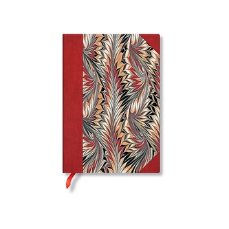 Notes Cockerell Marbled Paper Rubedo Midi w linię 144 str., Paperblanks