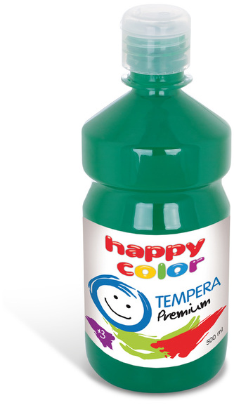 Farba tempera Premium 500ml ciemnozielona nr.52, Happy Color
