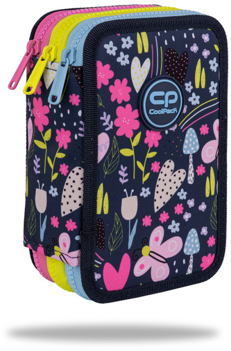 Piórnik potrójny z wyposażeniem Jumper 3 In The Garden CoolPack, Patio