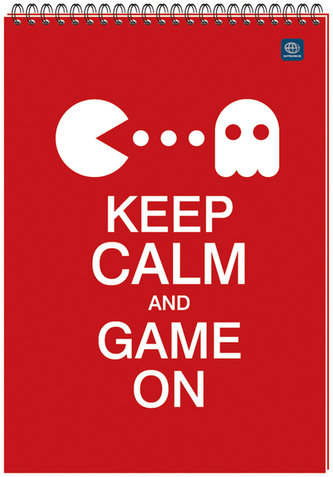 Kołonotes A5 100 k. kratka spirala górna, Interdruk