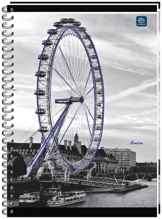 Kołonotes A5 120 k. kratka oprawa miękka, Interdruk