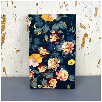 Notes A5 Soft Touch Żółte kwiatki, Bee-Bee