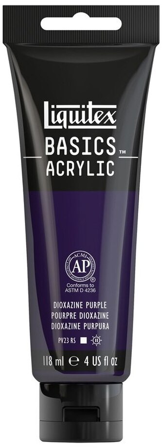 Farba akrylowa Basic 186 Purpura dioxazynowa (Dioxazine purple) tuba 118 ml, Liquitex