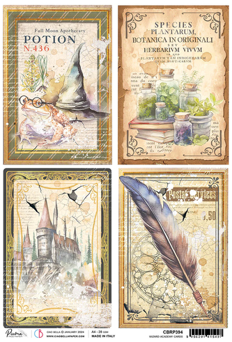Papier ryżowy A4 Wizard Academy cards, Stamperia