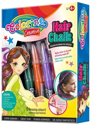 Pastele kredowe do włosów 5-kol. Standard Colorino, Patio