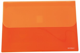 Koperta na dokumenty z kieszeniami pomarańczowa, Ambar