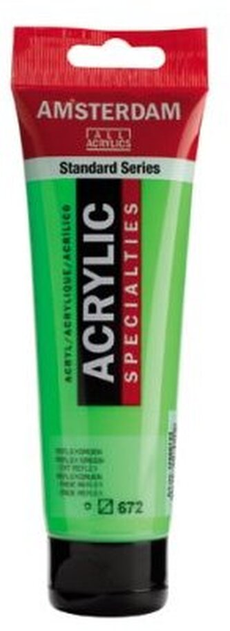 Farba akrylowa nr 672 reflex green 120ml, Amsterdam