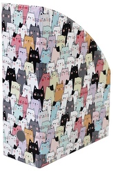 Pojemnik na dokumenty 10 cm z nadrukiem Koty, Biurfol