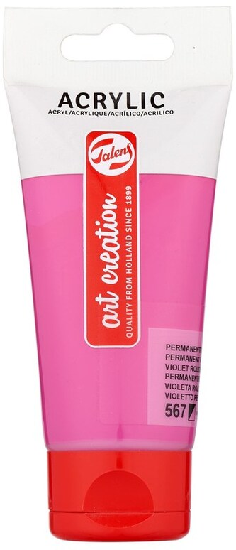 Farba akrylowa nr 567 permanent red violet 75ml, ArtCreation