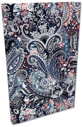 Notes A5 Soft Touch w kratkę Paisley Ornament, Bee-Bee