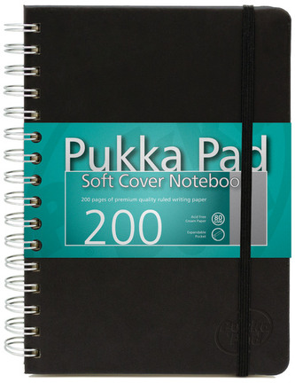 Kołonotes A5 Soft Cover 200k. kratka Pukka Pad