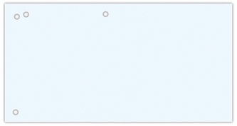 Przekładki karton, 1/3 A4, 240x105mm, 100szt, białe, Office Products