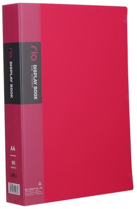 Album ofertowy A4 80 koszulek Rio różowy, Deli