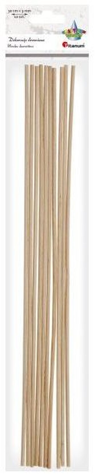 Dekoracje drewniane patyki op. 10szt, Craft Fun