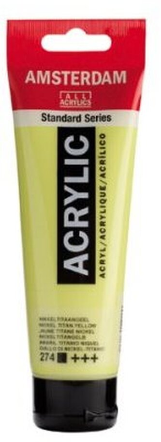Farba akrylowa nr 274 nickel tit.yellow 120ml, Amsterdam