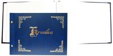 Kronika 415x297 pozioma złocona granatowa, Warta 319-023