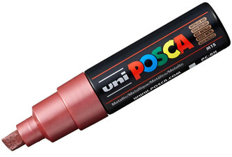 Marker pigmentowy Posca PC-8K metallczny czerwony (Metal Red), Uni