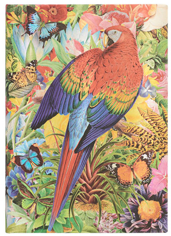 Notes Tropical Garden Midi w linię, Paperblanks