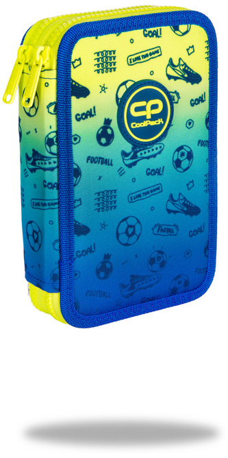 Piórnik podwójny z wyposażeniem Jumper 2 Football 2T CoolPack, Patio