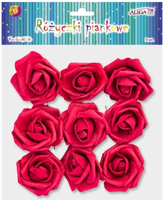 Różyczki na drucikach 14cm op. 9szt. PKW-5915, Aliga