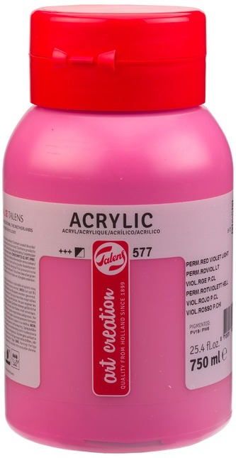 Farba akrylowa 750ml Permanent Red Violet Light 577 Art Creation, Talens