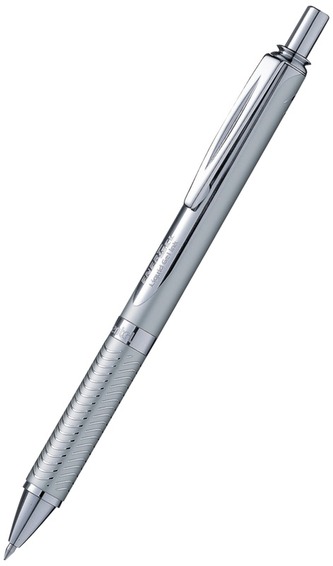 Pióro kulkowe EnerGel Sterling srebrny - wkład 0.7 mm ciemno-niebieskie BL407-TR1ZCPL, Pentel