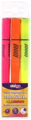 Zakreślacze trójkątne neonowe 3szt., Strigo