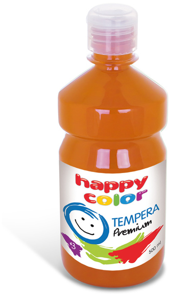 Farba tempera Premium 500ml ciemnopomarańczowa nr.45, Happy Color