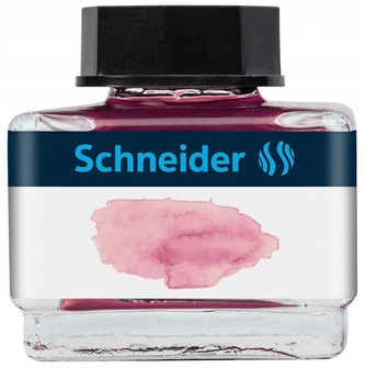 Atrament do pióra szklany kałamarz, 15ml, pudrowy róż, Schneider