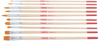 Pędzle 10 szt. poliestrowe, Talens