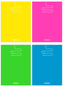 Zeszyt B5 96k. kratka Color Blocking 9583238, Herlitz