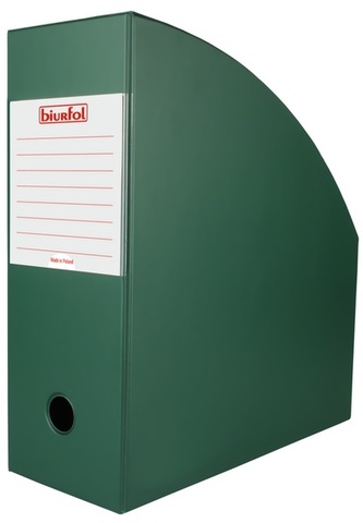 Pojemnik na czasopisma 11cm zieleń-ciemna SE-37-05, Biurfol