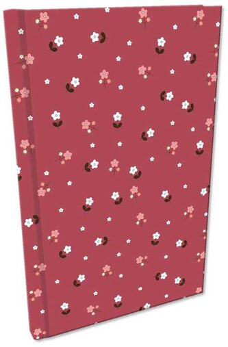 Notes A5 Soft Touch w kratkę Kwiatki na wisience, Bee-Bee