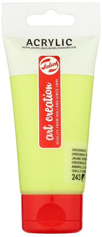 Farba akrylowa nr 243 green yellow.75ml, ArtCreation