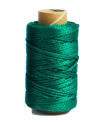 Sznurek ozdobny 10 dag 50 mb zielony, Tres
