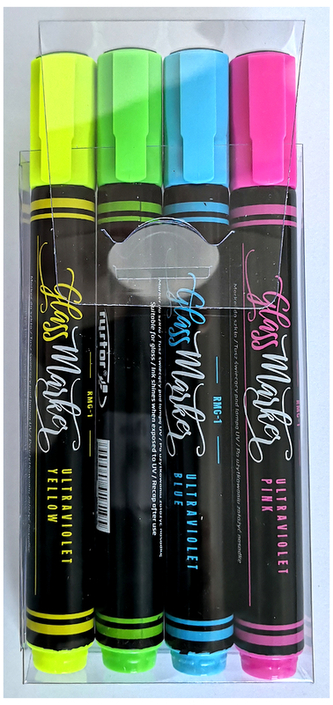 Marker do szkła 4 szt, w etui RMG-1/CDPG, Rystor