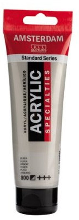 Farba akrylowa nr 800 silver 120ml, Amsterdam