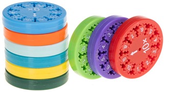 Spinner Matematyczny nauka mnożenia i dzielenia dla dzieci x/: 9 szt w zestawie, Rozette