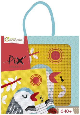 Zestaw do haftu krzyżykowego Ptaszek, Avenue Mandarine