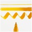 Pisak akwarelowy pędzelkowy Ecoline Brush Pen Yellow Ochre, Talens