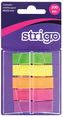 Zakładki indeksujące 45x12 5 kolorów 200 kartek, Strigo