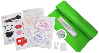 Zestaw oświetleniowy do selfie z akcesoriami WOW, Kids