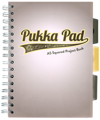 Kołonotes Project Book A5 100k 80g kratka Grey Design szary, Pukka Pad