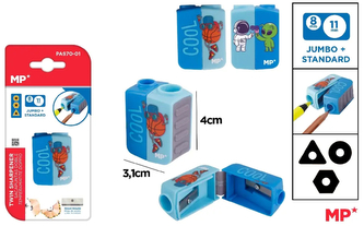 Temperówka podwójna jumbo + standard – Kosmos/Koszykówka, Main Paper