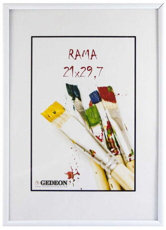 Ramka 29.7 x 42 cm plastikowa biała, Gedeon