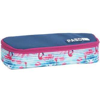 Piórnik z klapką i kieszonką Flamingi 10x23x5 cm 18-013FLA, Paso