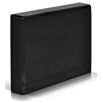 Teczka z gumką A4 BOX Caribic czarna, VauPe