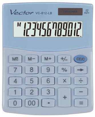 Kalkulator biurowy VC-812 LB, Vector