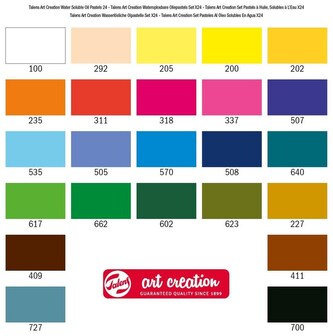 Pastele olejne 24-kol. Art Creation, Talens